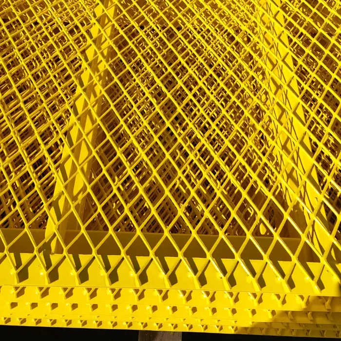 Frame diamond guardrail steel plate guardrail expanded metal fence isolation mesh wall