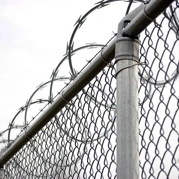 Anti-climbing Airport Railway fence Stainless steel blade barbed wire