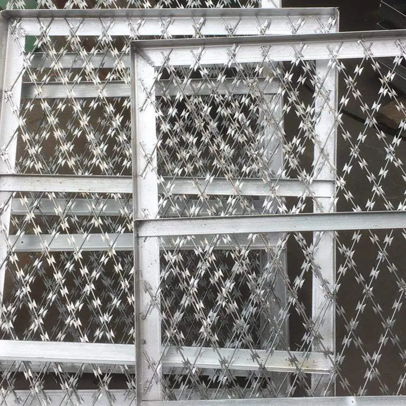 ODM galvanized welded wire mesh Welded Razor Wire Fence