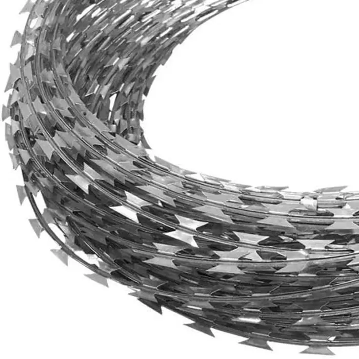 Hot dipped Galvanized concertina razor wire hot sale cheap barbed wire