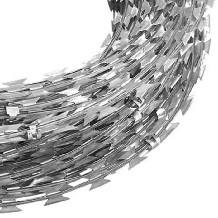 galvanized razor barbed wire 2.5 mm BTO-22 razor barbed wire
