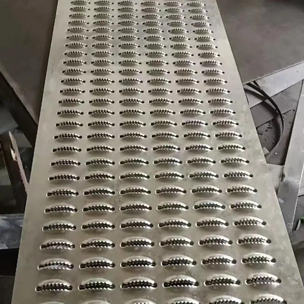 perforated sheet steel walkway anti skid perforated plate
