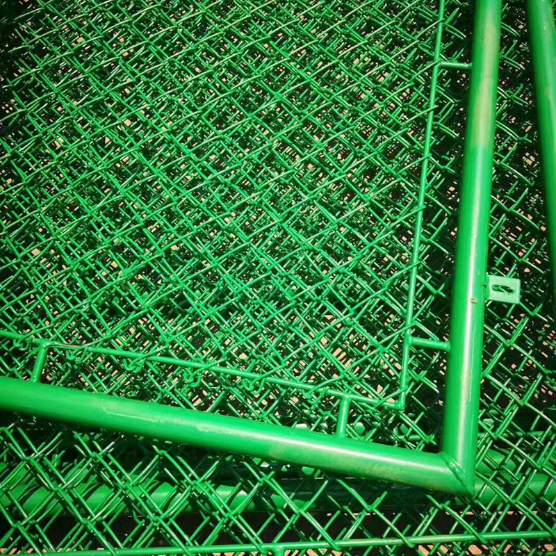Metal frame guardrail frame isolation fence for construction site