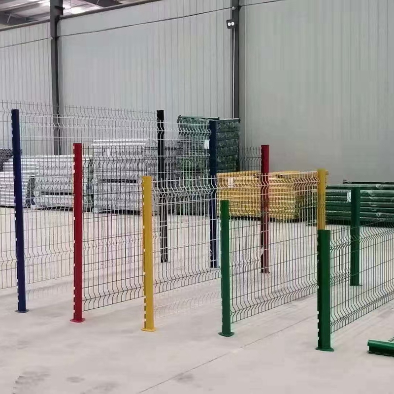 Metal frame guardrail frame isolation fence for construction site