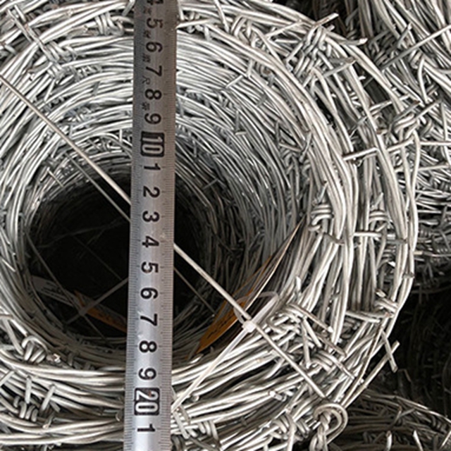 galvanized barbed wire fencing