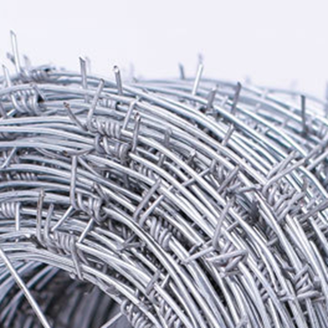 galvanized barbed wire fencing