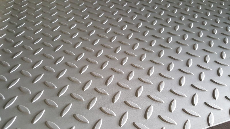 Where can anti-skid checkered plates be used?