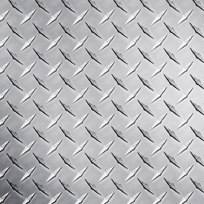 Introduction of patterned metal anti-skid plates