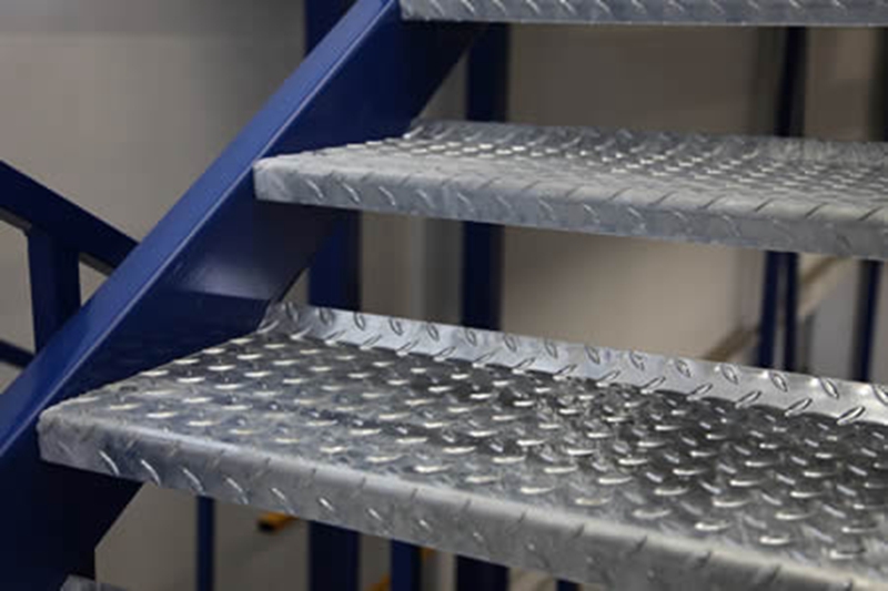 Where can anti-skid checkered plates be used?