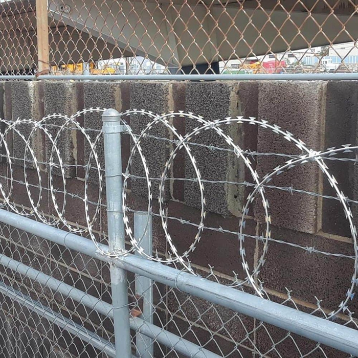 Wall blade barbed wire