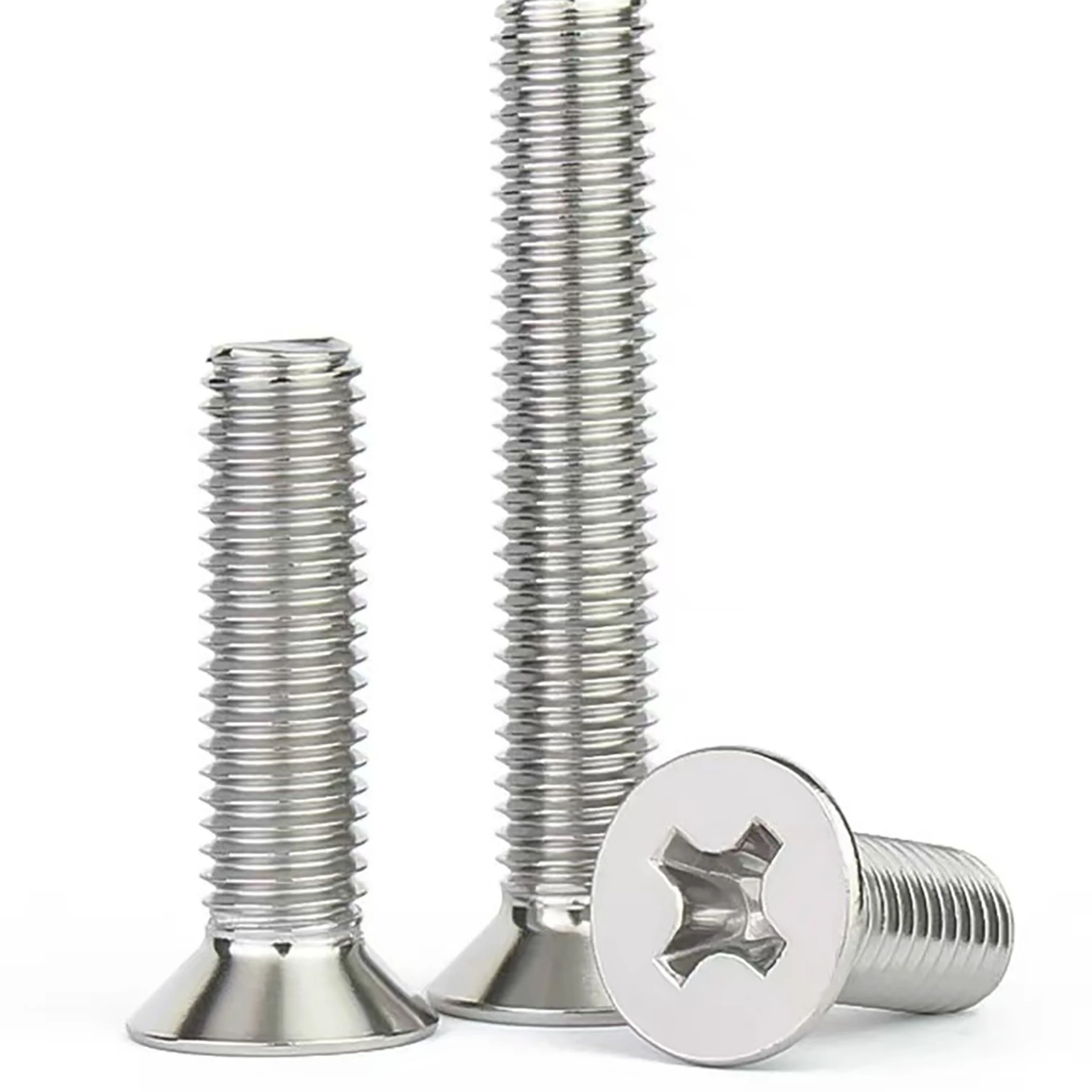 GB/T 819 Stainless Steel Cross Recessed Countersunk Screws - Flush Finish A2-70