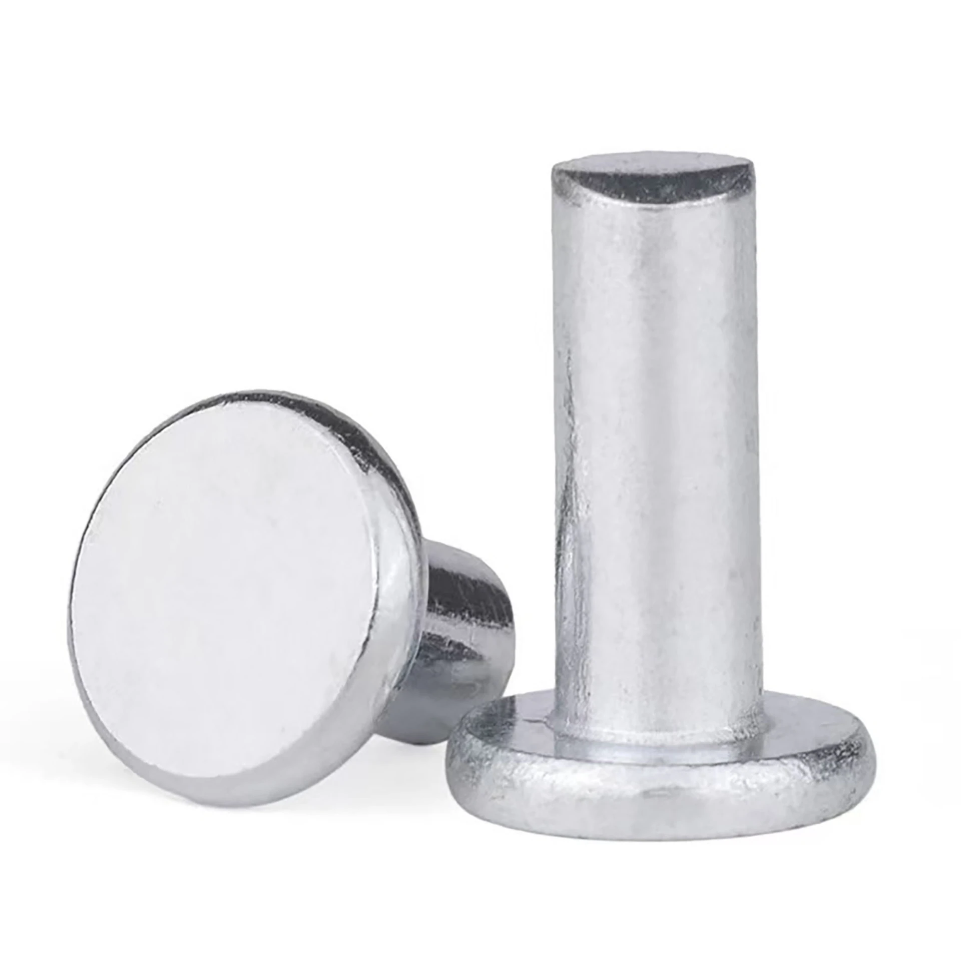 Galvanized Flat Head Rivets GB/T 109-1986 | Carbon Steel/Stainless Steel Material | Φ3-12mm | High-Strength Fasteners | For Mechanical Manufacturing