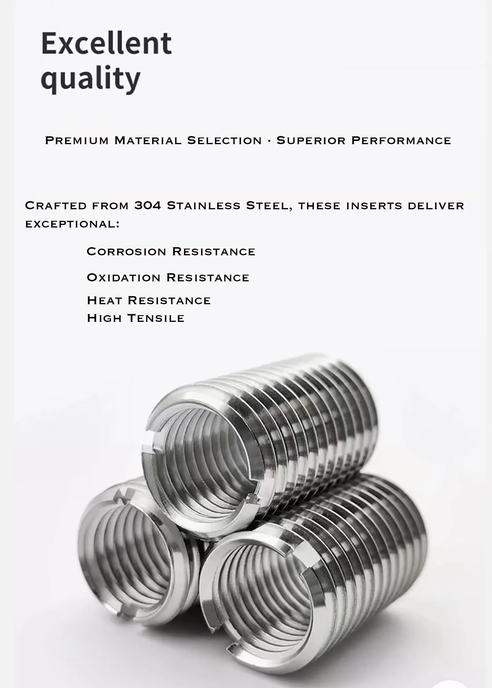 Slotted Self-Tapping Insert | 304 SS