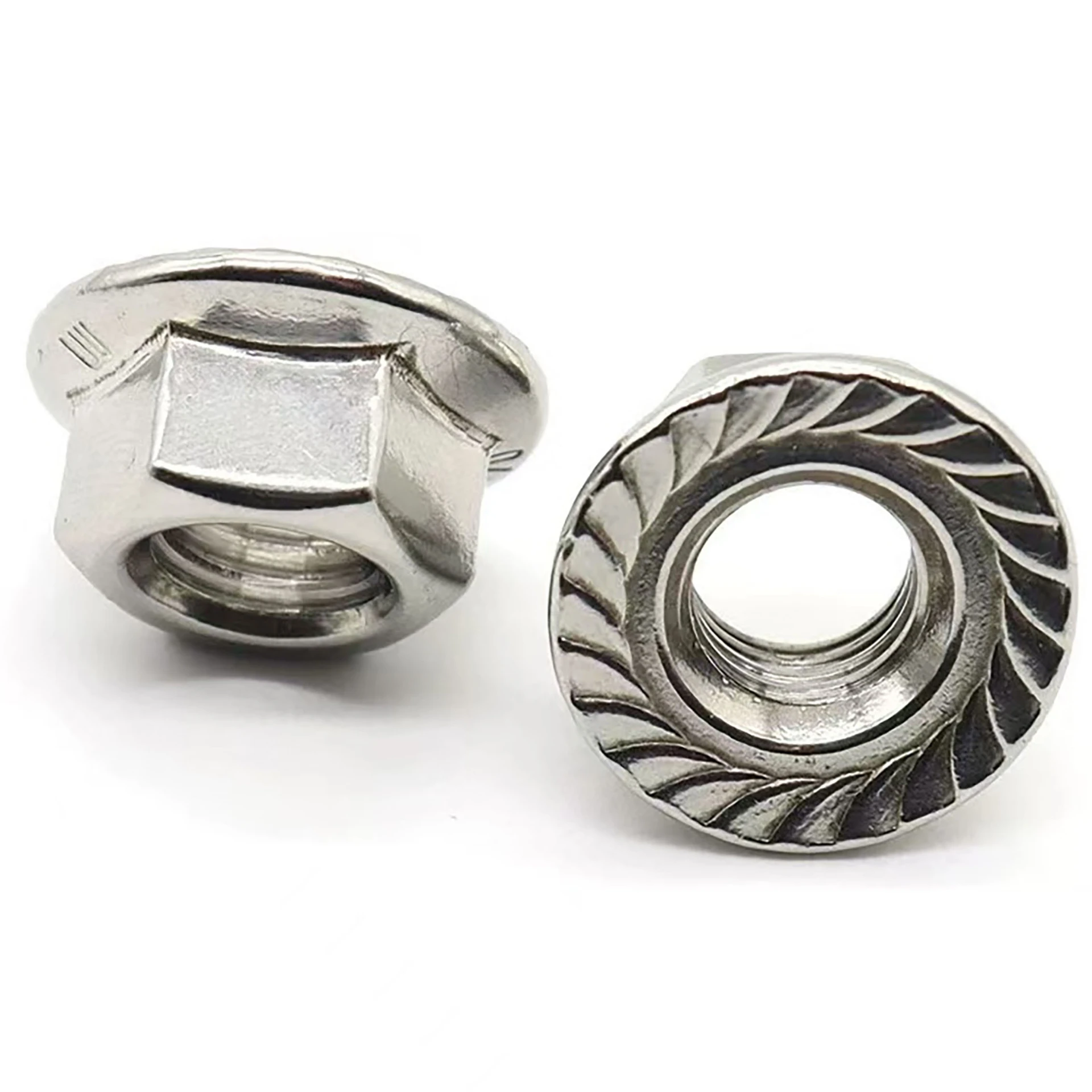 Stainless Steel 304 Flange Nut | DIN 6923 | Hex Flange Nuts Supplier
