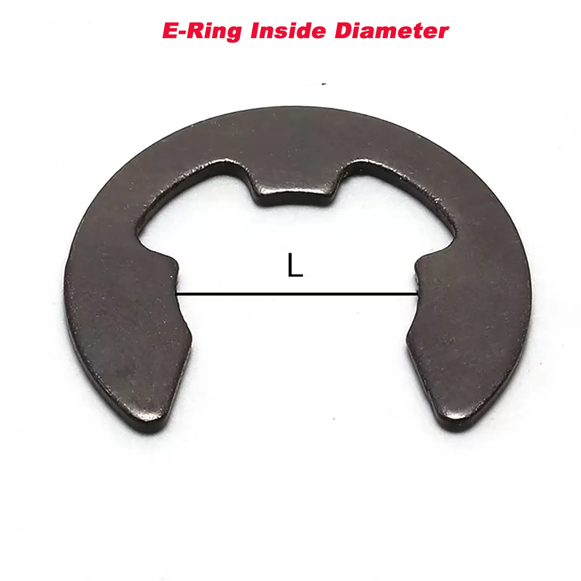 E-Type Snap Ring (E-Clip) - Stainless Steel/Carbon Steel