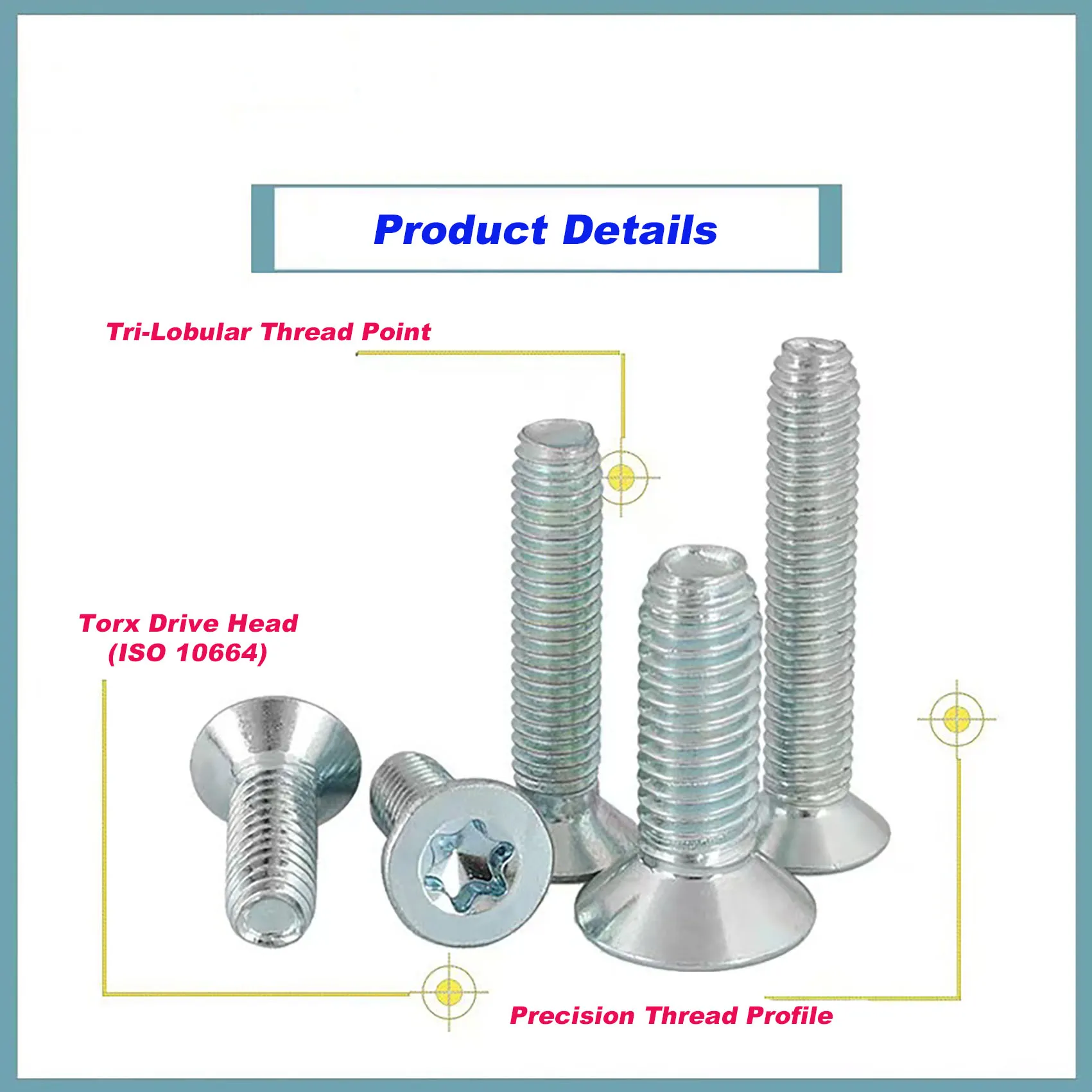 Torx Countersunk Tri-Lobular Screw  | Self-Tapping