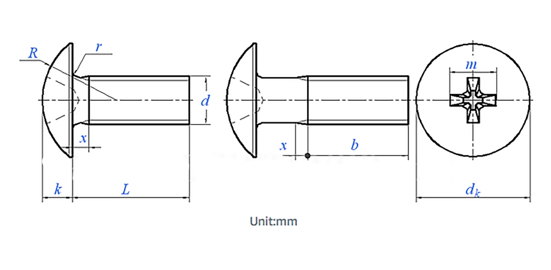 JIS B1111 Large Flat Head Cross Machine Screws | ISO 7045 | M2-M8