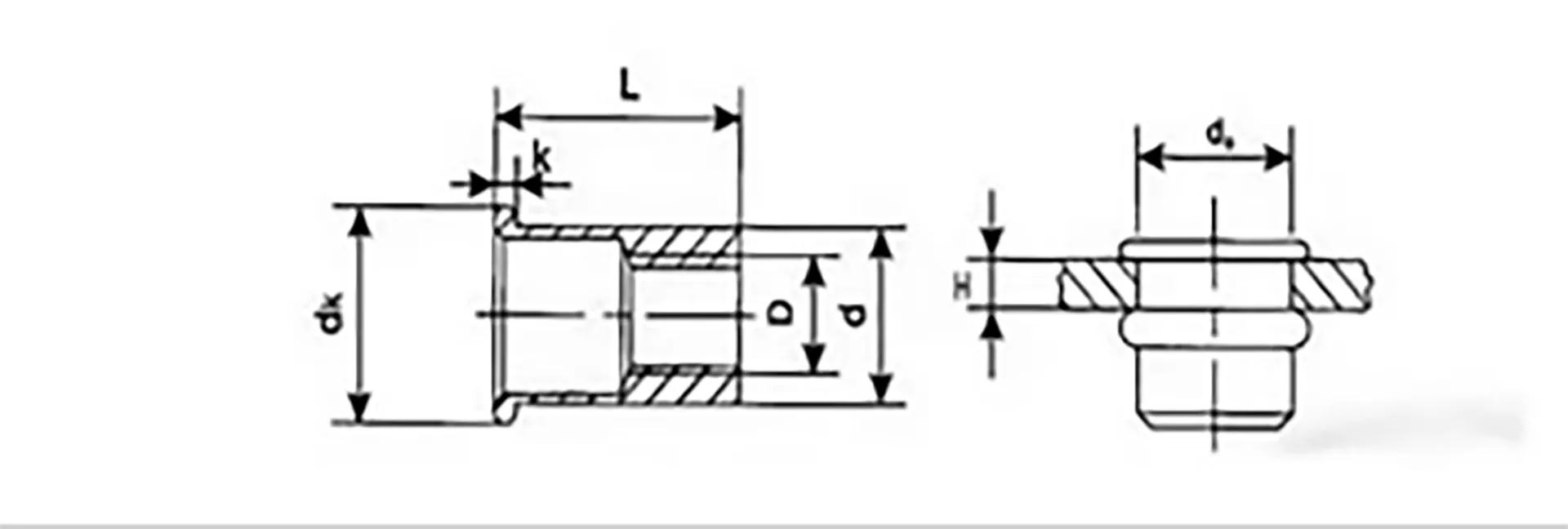 Flat Head Knurled Rivet Nut  | Flat Head Design | OEM Manufacturing | Bulk Pricing