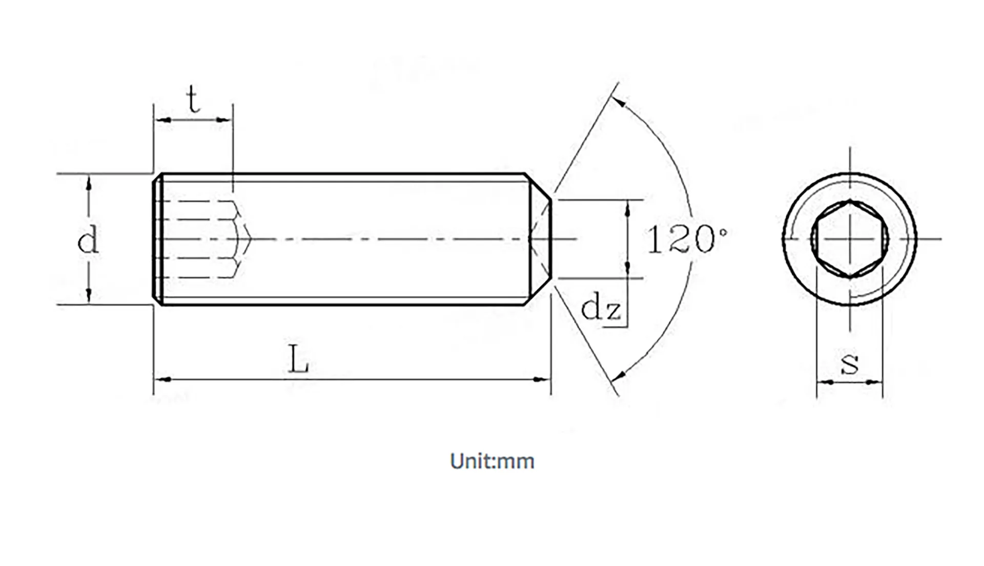 Hex Socket Cup Point Set Screws DIN 916 GB/T80 | Alloy Steel | Shaft Fixing