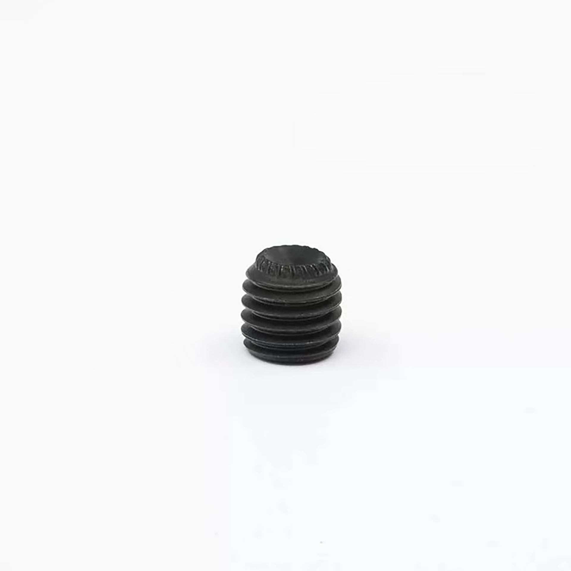 Set Screws - DIN 916 Hex Socket Knurled Cup Point - Alloy Steel Black Oxide - M4, M5, M6, M8 (10-Pack)