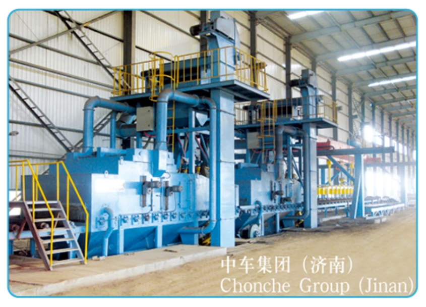 Plate cleaning and spraying line