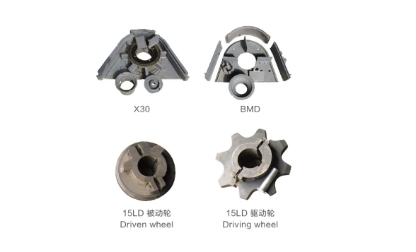 Spare parts for shot blasting machines
