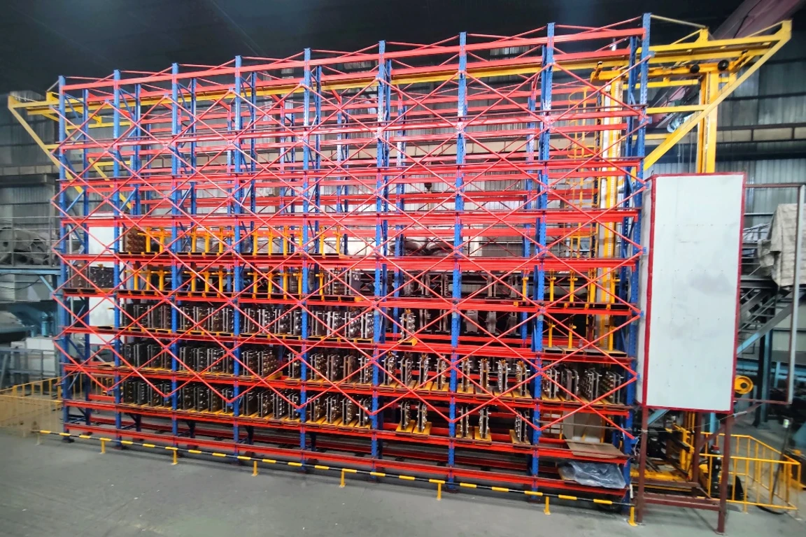 vertical mold warehouse for vertical sand mold line in casting factory