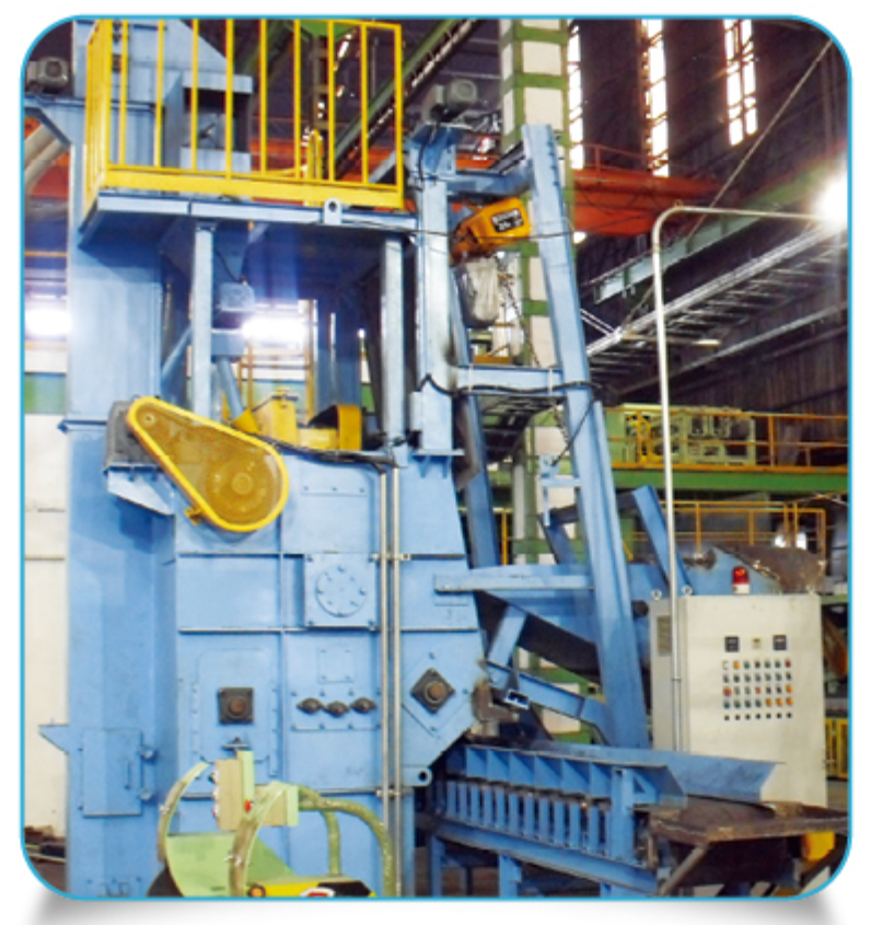 apron type shot blasting machine