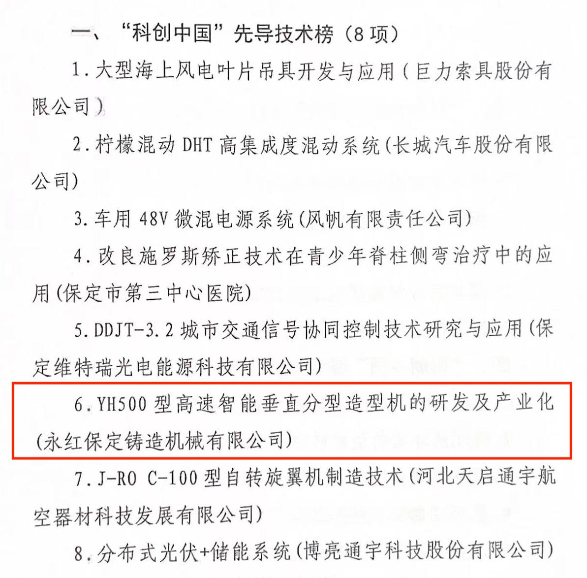 【Good news】1 achievement and 1 person of our company were selected into the list of "Science and Technology Innovation China" pilot city (Baoding) construction projects in 2022