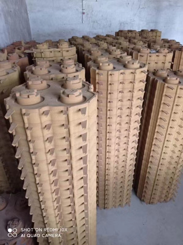 Cast iron coated sand shell