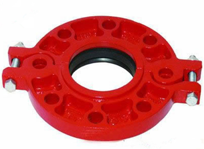 FM/UL Approved Ductile Iron Grooved Fitting Reducing Cross