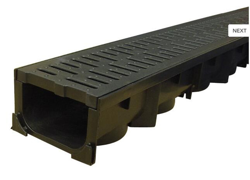 Polypropylene Drainage Channel with Polypropylene Grate