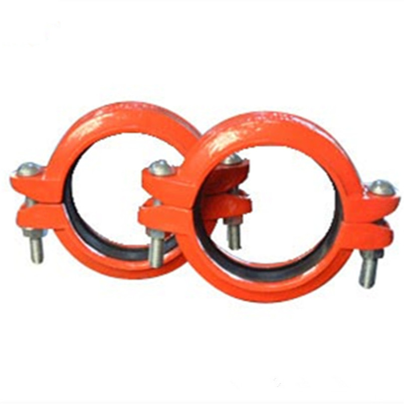 FM/UL Approved Ductile Iron Grooved Fitting Reducing Cross