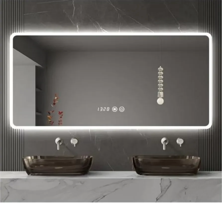 Smart Bathroom Mirror with Bluetooth Speaker