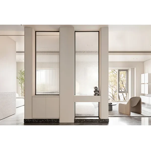 Double Aluminium and Glass Swing Doors