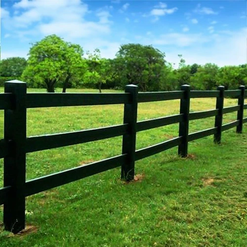 Black Vinyl Horse Fence