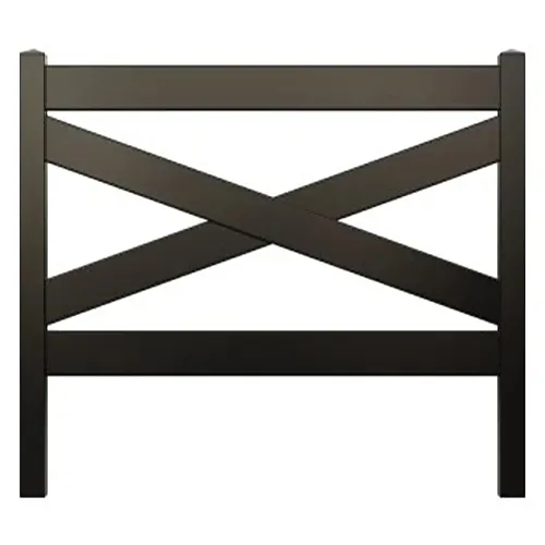 black pvc horse fence