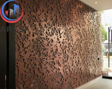 The interior applications with laser cut panels