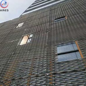 How to install the aluminum expanded metal with square tube frame?