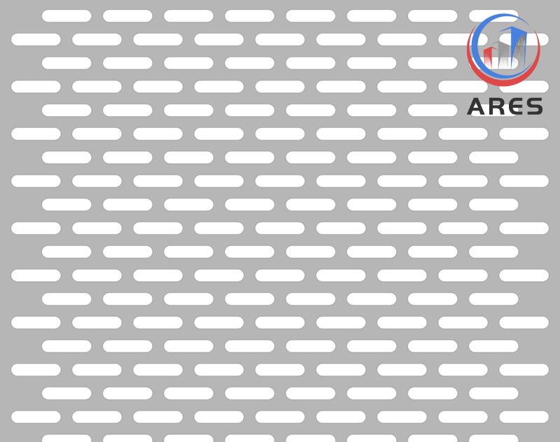 Slotted Hole Perforated Sheet Metal Mesh for Screen HJP-5012