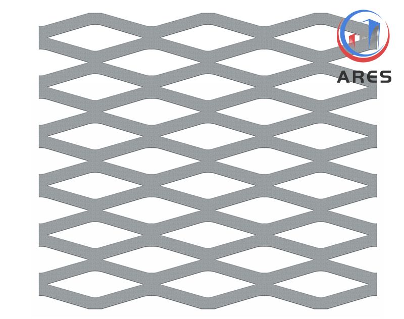 Custom Exterior Expanded Mesh for Architectural Art Walls