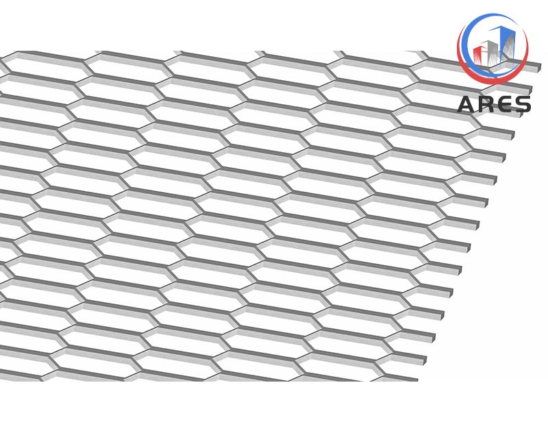 Manufacture Hexagonal Hole Raised Aluminum Expanded Metal for Ceiling HJAH-1050