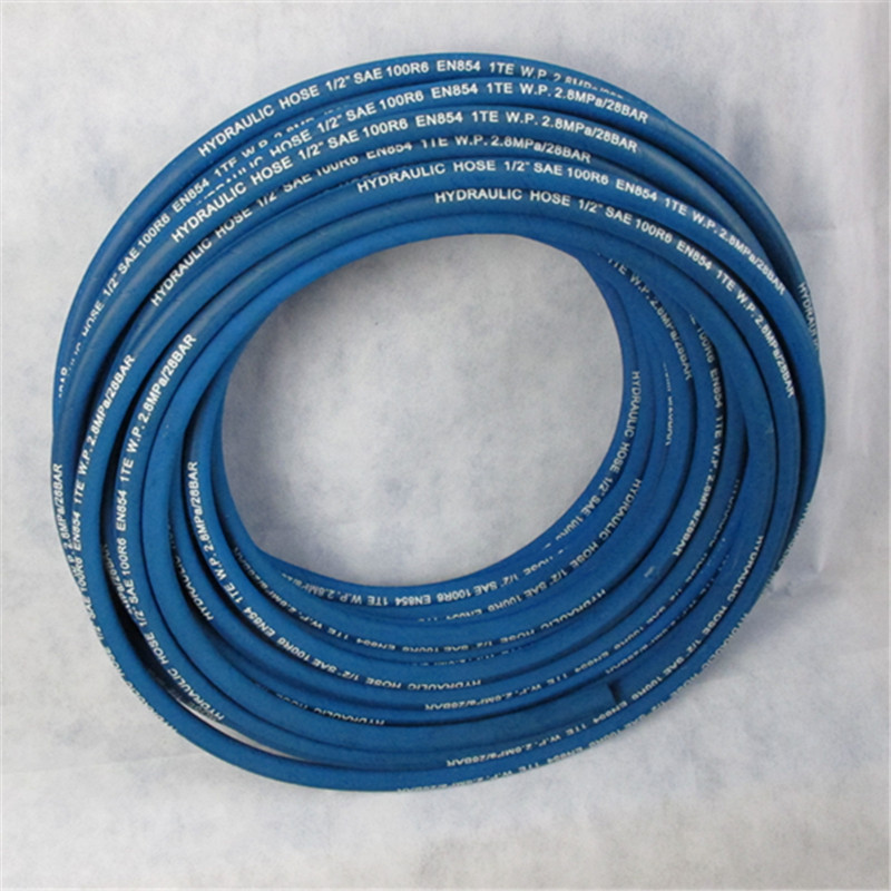 TEXTILE REINFORCED HYDRAULIC HOSE SAE 100R6/ DIN EN 854  1TE