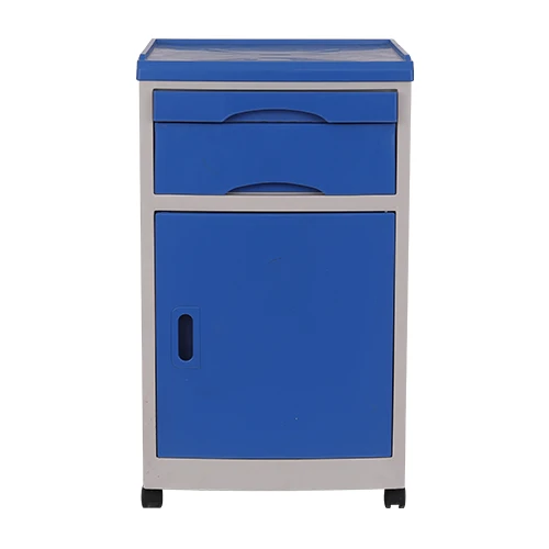 Factory Movable ABS Plastic Hospital Medical Bedside Cabinet