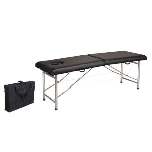 New Design Beauty Salon Furniture Treatment Bed Stainless Steel Frame Folding Facial SPA Massage Bed