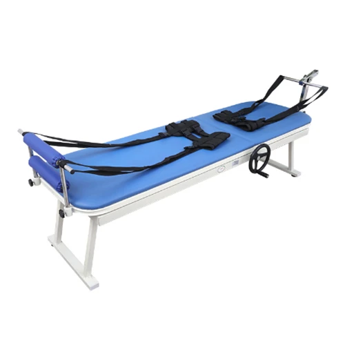Newest Household Clinic Manual Cervical and Lumbar Traction Bed Lumbar Disc Herniation Stretcher