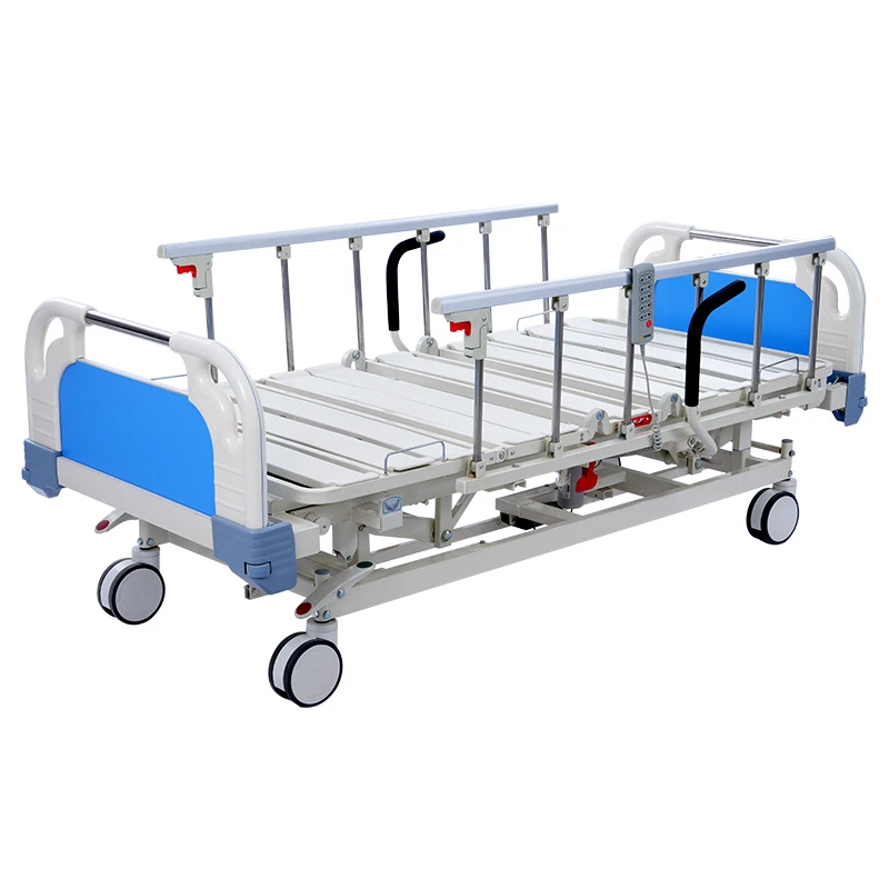 Five-Function Sectional Electric Hospital Bed with Removable Mattress Base