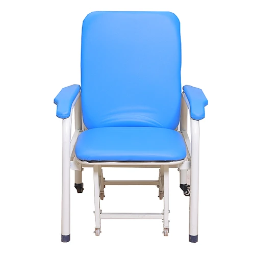 Factory Wholesale Price Foldable Hospital Accompany Chair 2-in-1 Medical Sleeper Bed Chair for Patient Companion Nursing Home