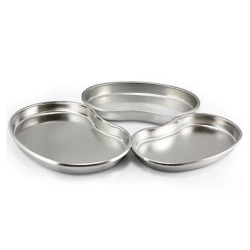 304 Stainless Steel Kidney Plate Dental Plate Shallow Stainless Steel Kidney-shape Plate