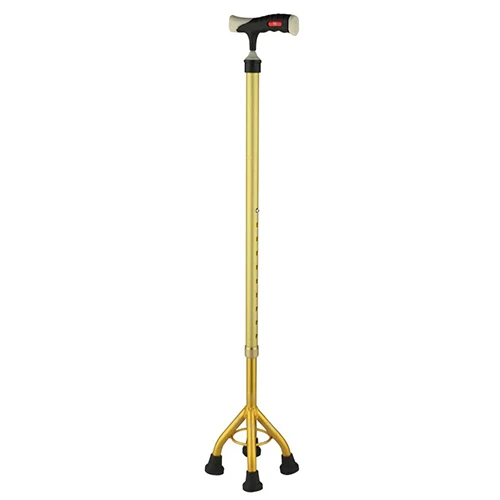 Upgraded Version Aluminum Height Adjustable Medical Crutches Walking Stick Four Legs Crutch